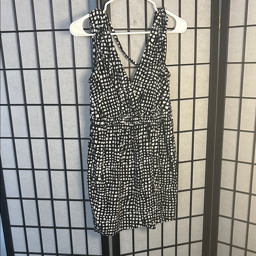 Stylish Black and White Women's Dress